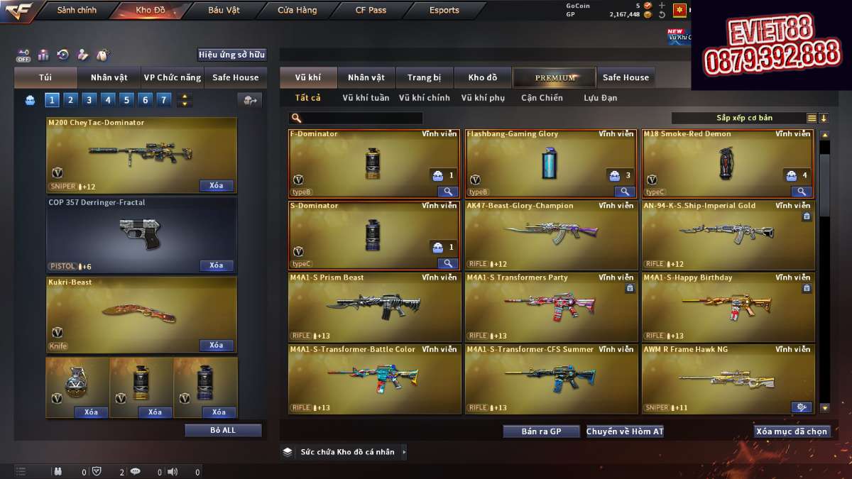 shop acc cf uy tin gia re